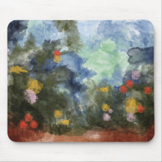 Mousepad Mousepad, Caminho Florido Aquarela