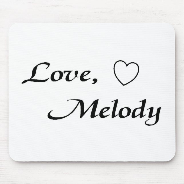 Mousepad mousepad- da melodia do amor personalizado (Frente)