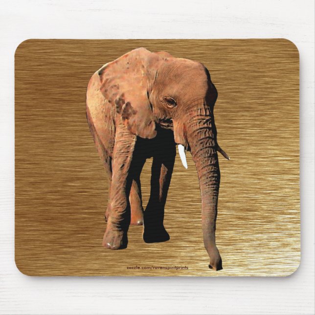 Mousepad Mousepad, Defensor da Vida Selvagem de Elefante Af (Frente)