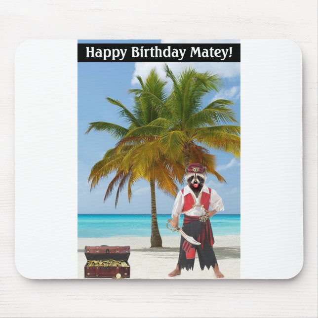 Mousepad mousepad. Feliz Aniversário Matey! (Frente)
