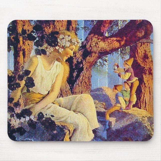 Mousepad Mousepad: Rapariga com Elves - por Maxfield Parris (Frente)
