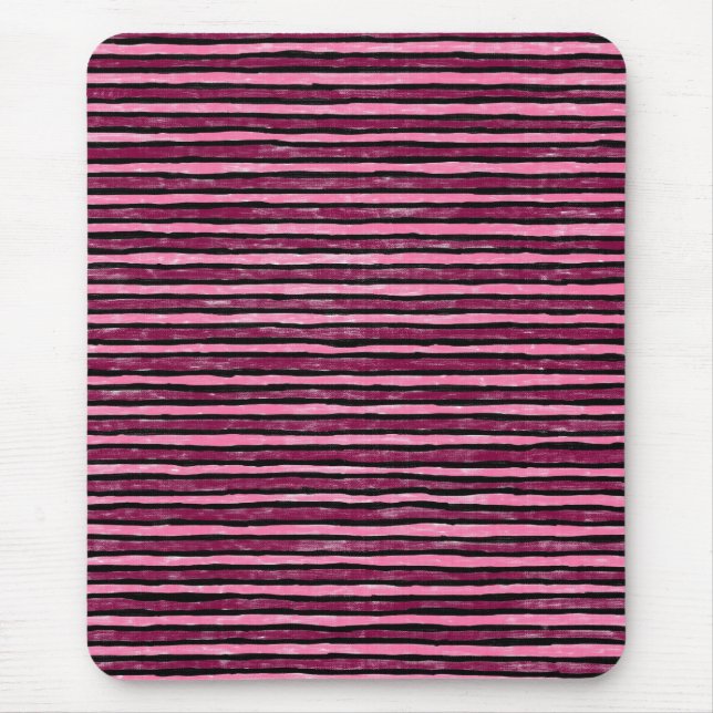 Mousepad Mousepad, Stripes Pintadas, PInk e Magenta (Frente)