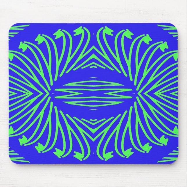 Mousepad Mousepad, um elegante design verde-verde-verde-clá (Frente)