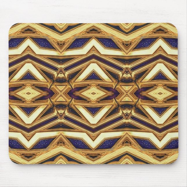 Mousepad Mousepad, um padrão simétrico geométrico elegante (Frente)