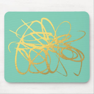Mousepad Mousepadf Dourado preto lindo para seu escritório
