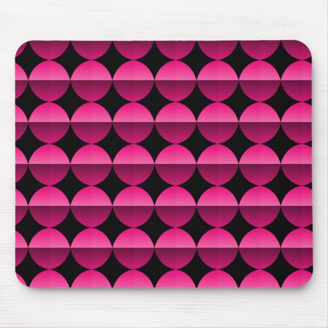 Mousepad Mousepair Flair Retro Rosa, Rosa-Vibrante, Quente (Frente)