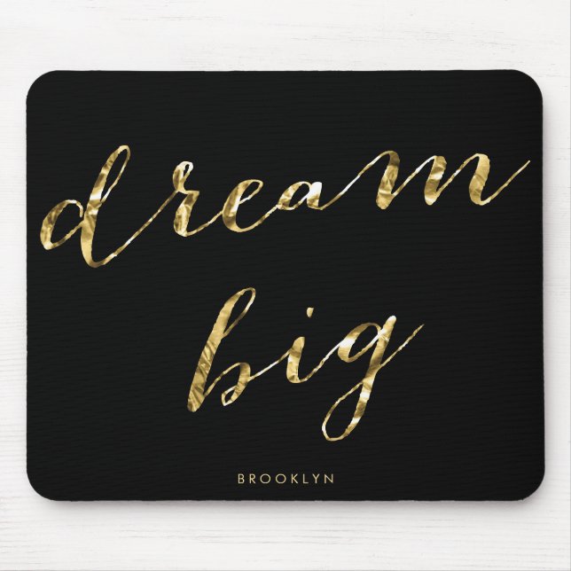 Mousepad Mouses pads de folhas de ouro personalizadas, pret (Frente)