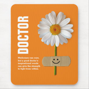 Mousepad Mouses pads de presentes de margarida sorridente p