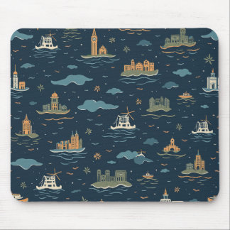 Mousepad Mouses pads Design viagens vintage