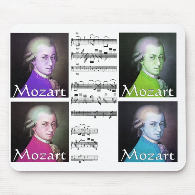 Mousepad mouspad do pop art de mozart (Frente)