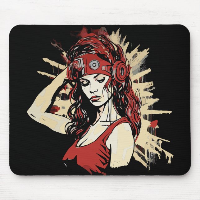 Mousepad Mousse engraçada para a festa de Halloween (Frente)