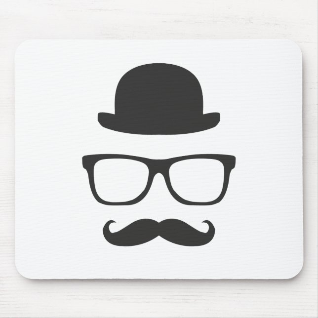 Mousepad Moustache muito inglês (Frente)
