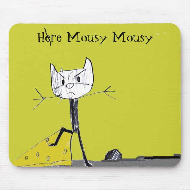 Mousepad Mousy aqui Mousy (Frente)