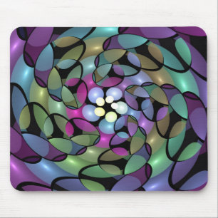 Mousepad Movimentos Coloridos Abstrato Trippy Fractal Art