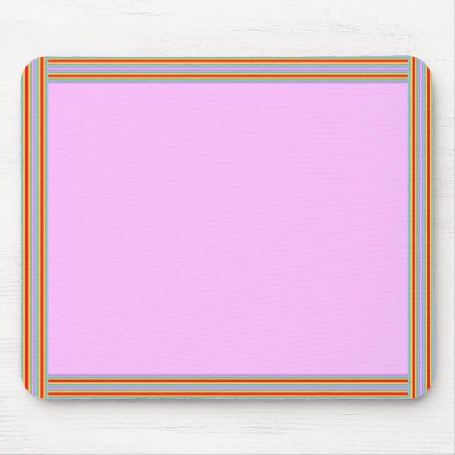 Mousepad Mpusepad Arco-Íris Rosa (Frente)