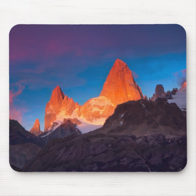 Mousepad Mt Fitz Roy no nascer do sol (Frente)