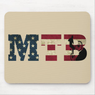 Mousepad mtb norte-americano aflige a bandeira dos eua