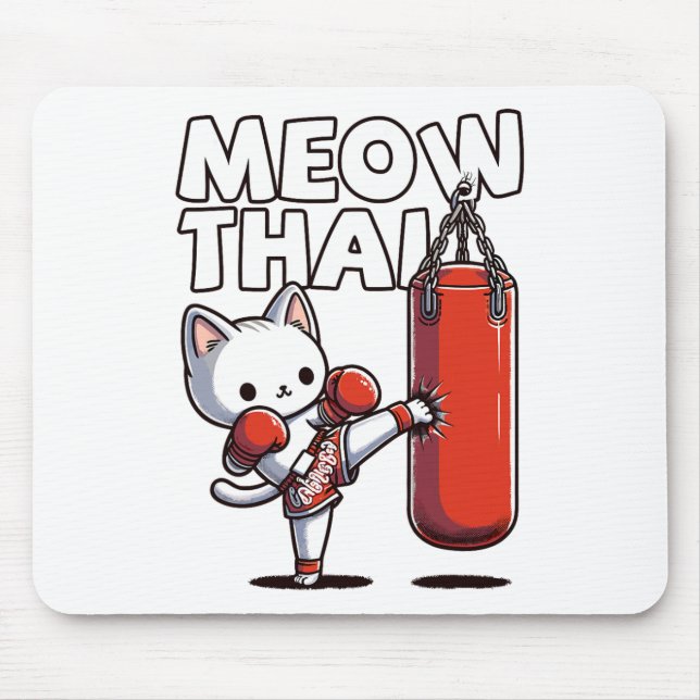 Mousepad Muay Thai Cat (Frente)