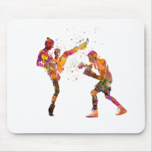 Mousepad Muay thai em aquarela