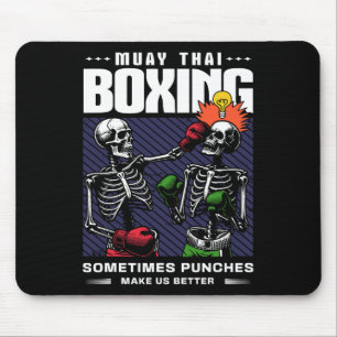 Mousepad Muay Thai Fighter Mma Vintage Engraçado Artes Marc
