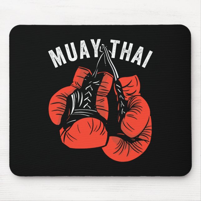 Mousepad Muay Thai Kickboxing, Luvas de Muay Thai, Muay Tha (Frente)