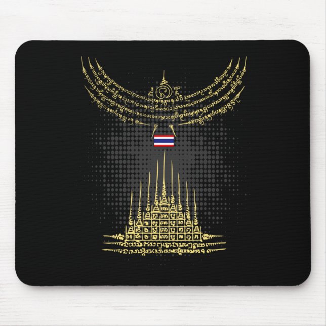 Mousepad MUAY THAI Pássaro -- Buddha Tatuagem Kickboxing (Frente)