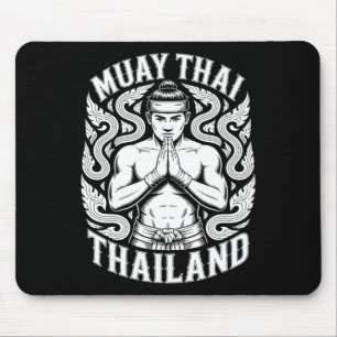 Mousepad Muay Thai Training Kickboxing Tailândia Vintage Ti