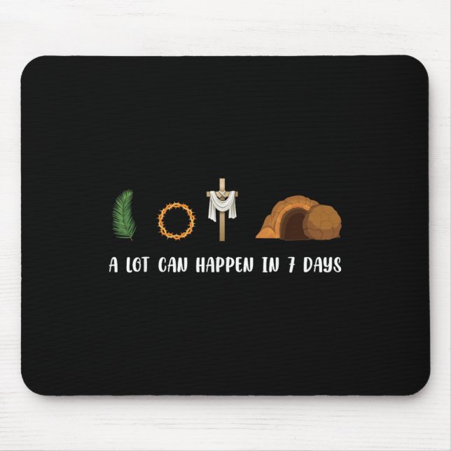Mousepad Muita Coisa Pode Acontecer Em 7 Dias No Palmo Domi (Frente)