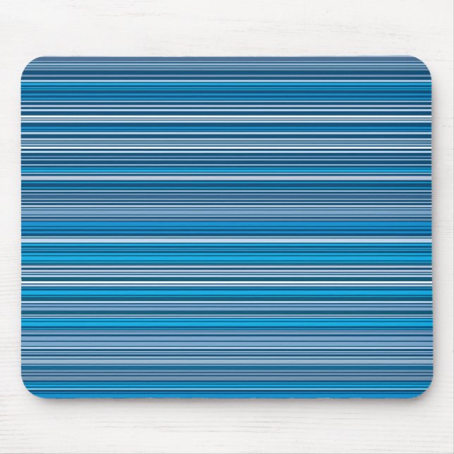 Mousepad Muitas listras multicoloridas no azul… (Frente)