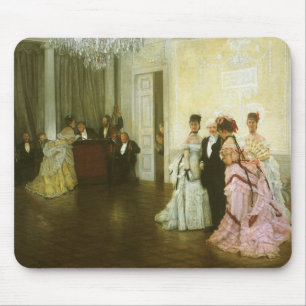 Mousepad Muito Cedo de James Tissot, Arte Vitoriano Antigo