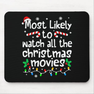Mousepad Muito Provável Assistir a Todos os Filmes de Natal