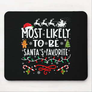 Mousepad Muito Provável Ser a Família Favorita do Papai Noe