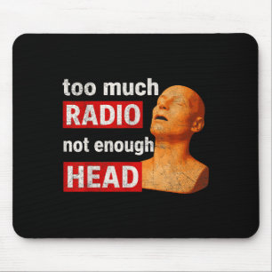 Mousepad Muito Rádio Pouca Cabeça Divertido 90 80 2000
