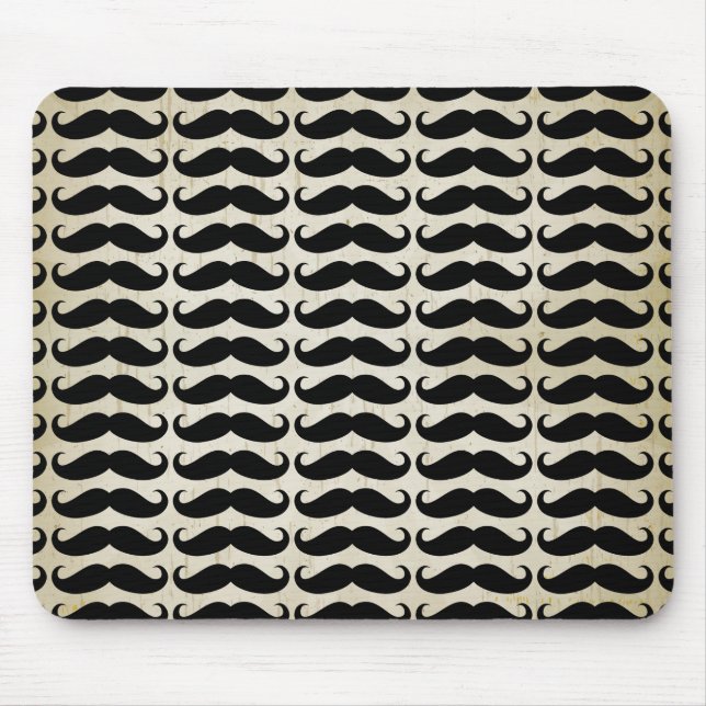 Mousepad Muitos padrões de bigode (Frente)