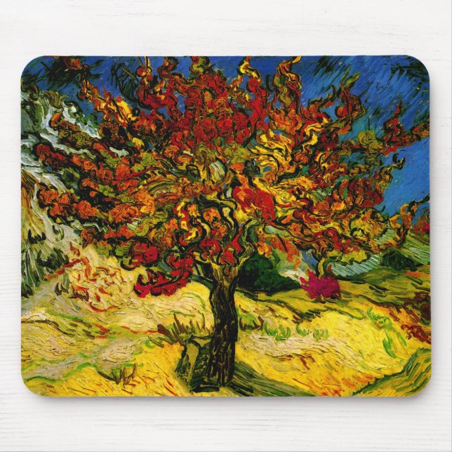 Mousepad Mulberry Tree Van Gogh Fine Art (Frente)