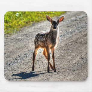 Mousepad Mule Deer Fawn Baby Animal Willife Foto