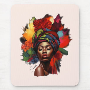 Mousepad Mulher afro-americana empoderada