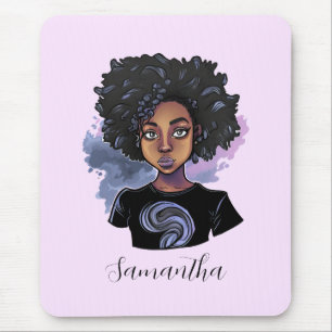 Mousepad Mulher Afro-Americana Personalizada