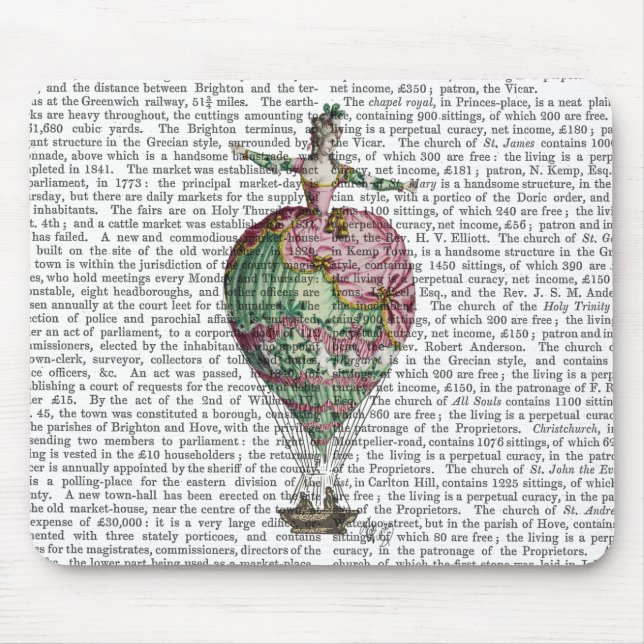 Mousepad Mulher Balão de Ar Quente 2 (Frente)