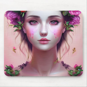 Mousepad Mulher Bonita Conto de Fadas Encantado Etéreo