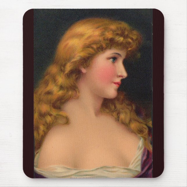 Mousepad Mulher bonita do século XIX (Frente)