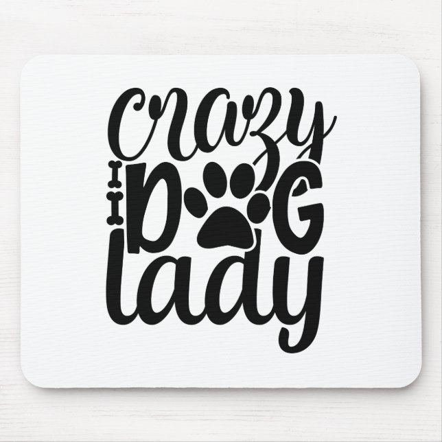 Mousepad Mulher Cachorro Louca (Frente)