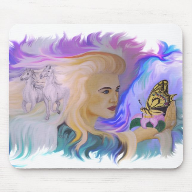 Mousepad Mulher com Cavalo (Frente)