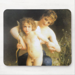 Mousepad Mulher com Cupido, Bouguereau