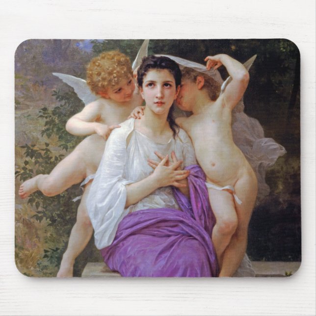 Mousepad Mulher com Cupido, Bouguereau (Frente)