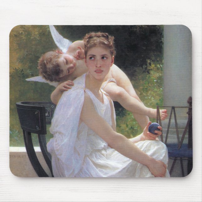 Mousepad Mulher com Cupido, Bouguereau (Frente)