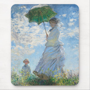 Mousepad Mulher com Parasol, Madame Monet e seu filho