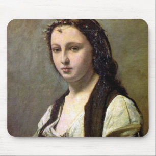 Mousepad Mulher com pérola, Camille Corot, 1868-1870