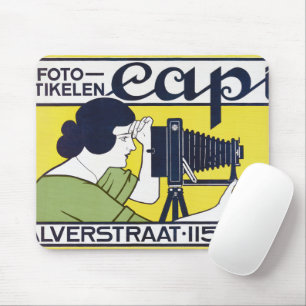 Mousepad Mulher da Câmera, Fotógrafa, Van Caspel