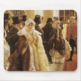 Mousepad Mulher da forma por Tissot, arte do Victorian do